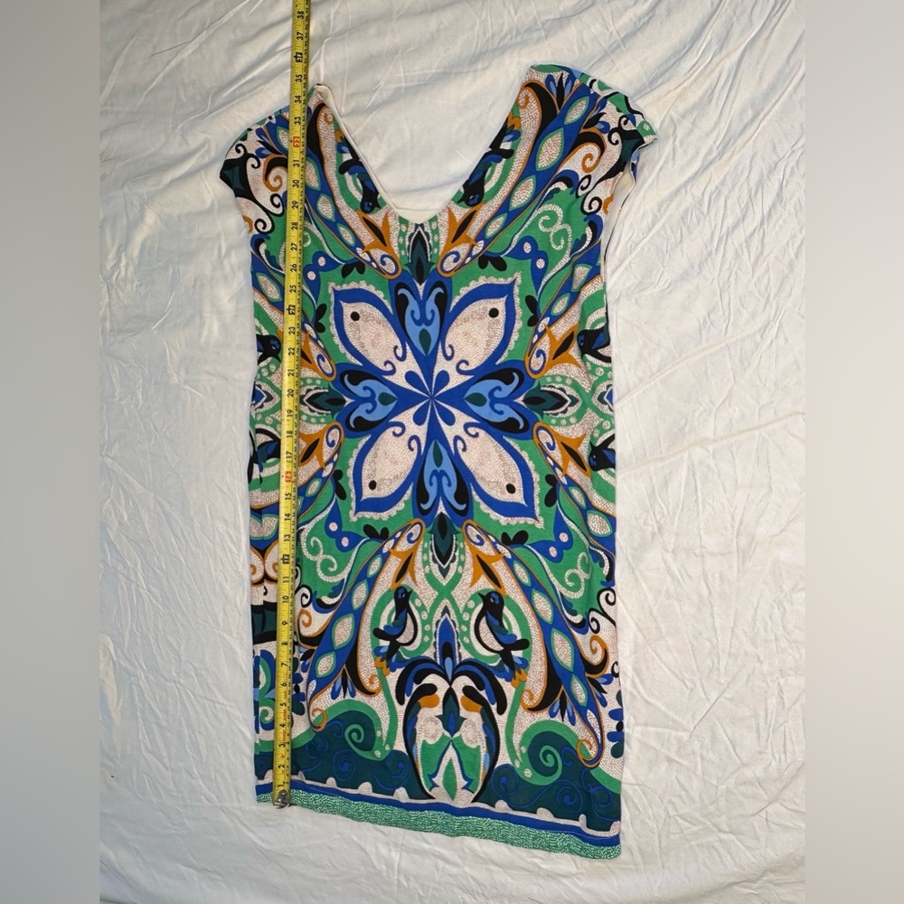 Maeve Folksong Shift Dress XS Anthropologie Bohemian Bird Print Lined EUC - Picture 7 of 11